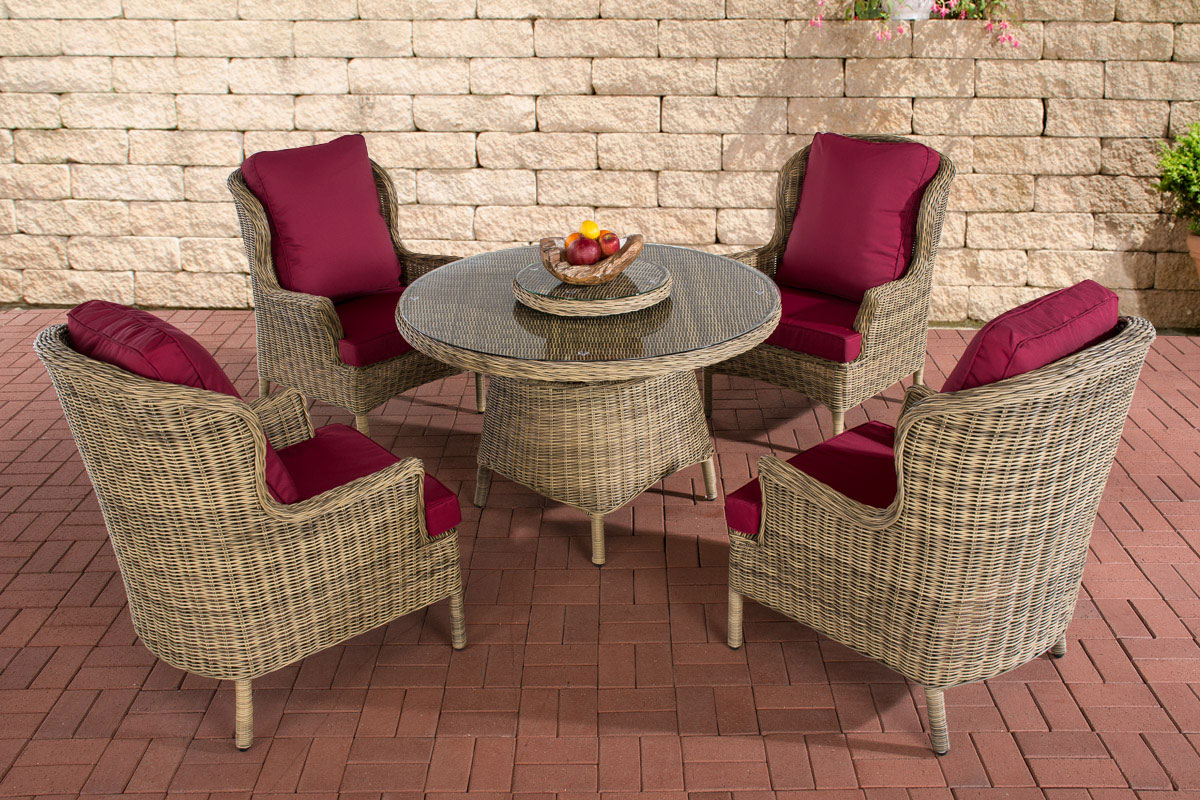 Poly Rattan Sitzgruppe Jardin Natura Essgruppe Gartenm Bel Tisch Kaffee