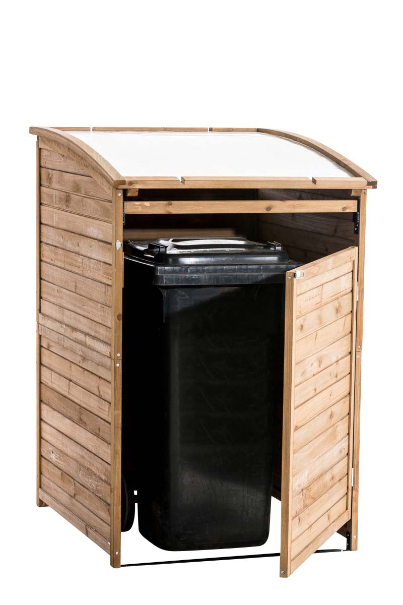 Armoire cache poubelle MX240 + extension SX240 jardin couvercle